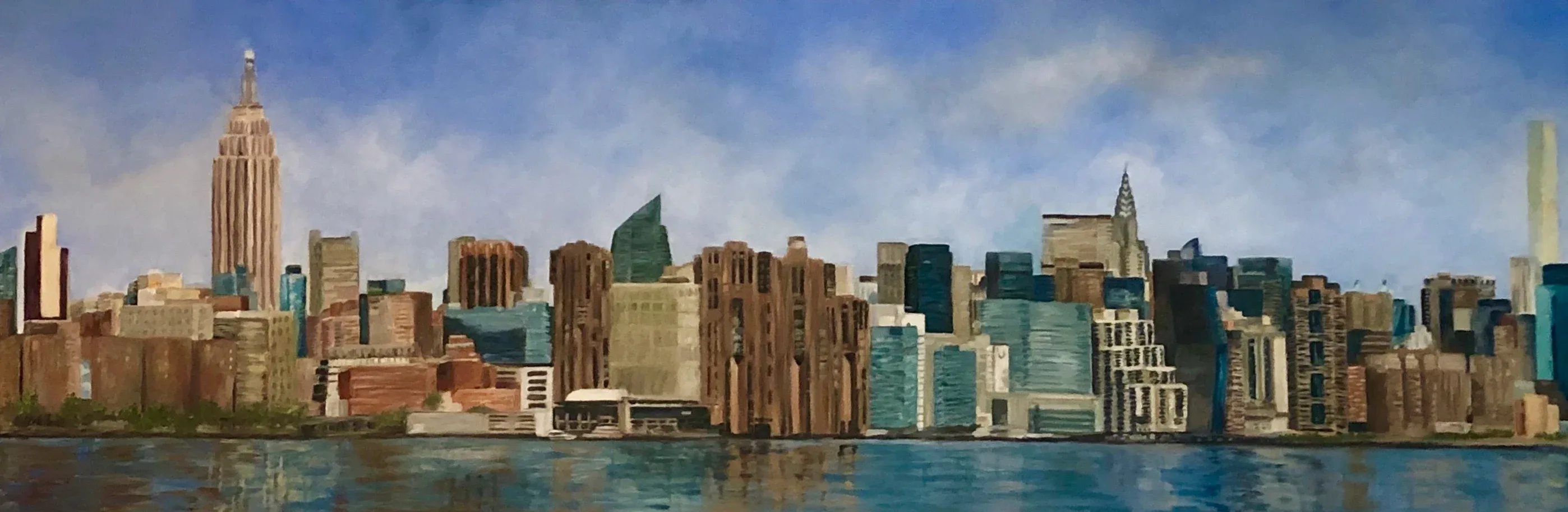 NYC Cityscape — Oil on Canvas